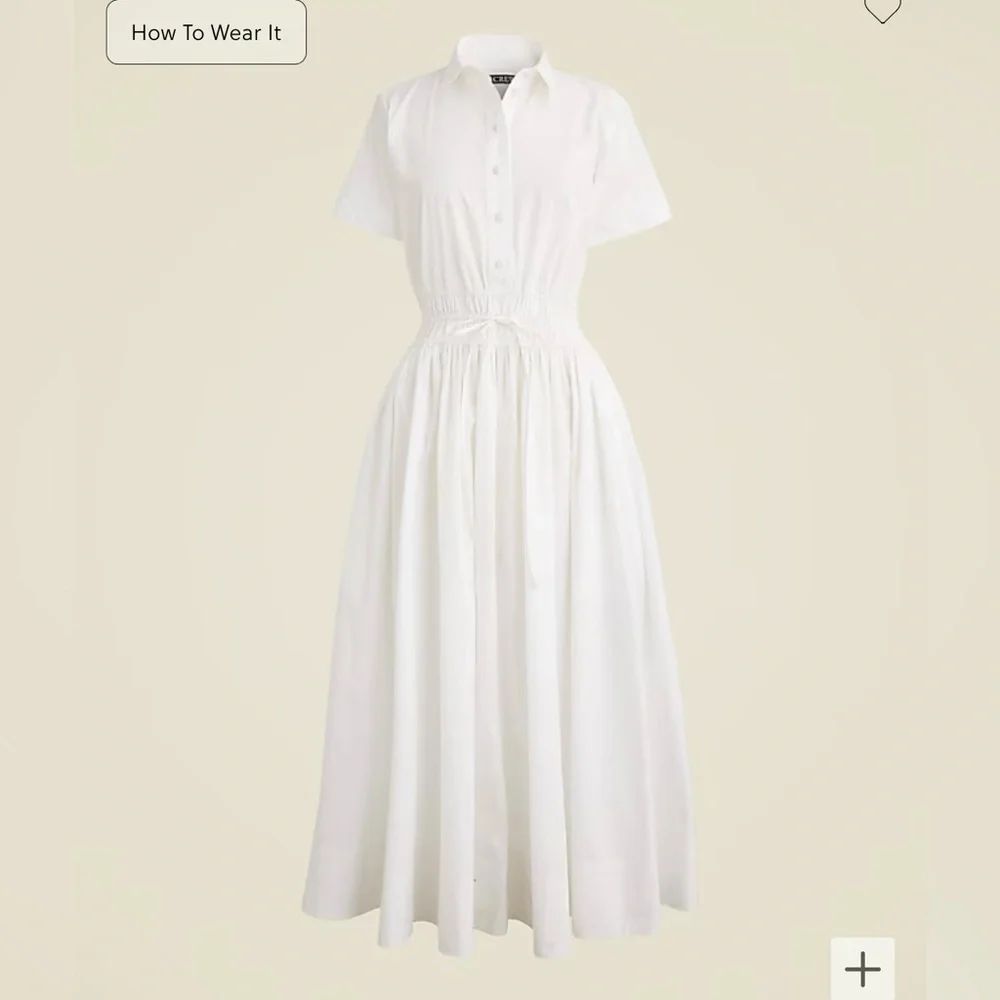 Elena shirtdress in cotton poplin